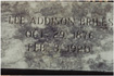 Grave marker for Lee Addison Briles. Buried at Oakwood Cemetery in High Point NC