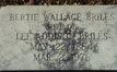 Grave marker for Bertie Wallace Briles. Buried at Oakwood Cemetery in High Point NC